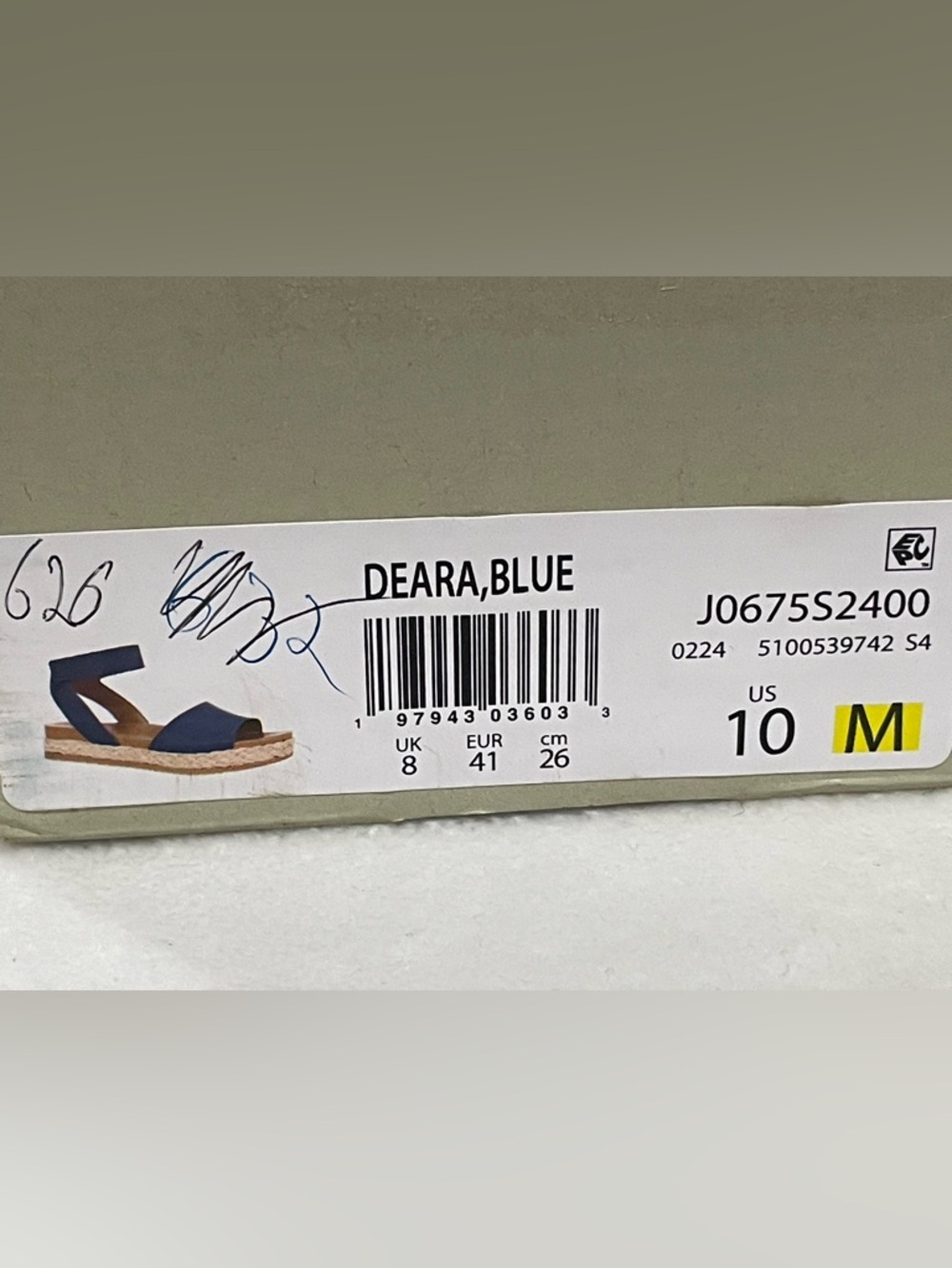 SOUL Naturalizer Deara Navy Blue Platform Flat Espadrille Sandals Sz 10 BNWB - Picture 8 of 8